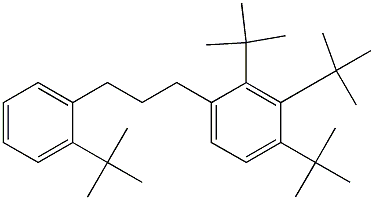 1-(2,3,4-Tri-tert-butylphenyl)-3-(2-tert-butylphenyl)propane 结构式