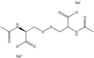 N,N'-Diacetylcystine disodium salt 结构式