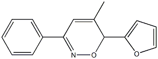 6-(2-Furyl)-5-methyl-3-phenyl-6H-1,2-oxazine 结构式