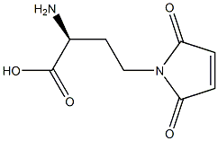 (2S)-2-Amino-4-(2,5-dioxo-3-pyrrolin-1-yl)butanoic acid 结构式