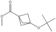 3-tert-Butoxybicyclo[1.1.1]pentane-1-carboxylic acid methyl ester 结构式