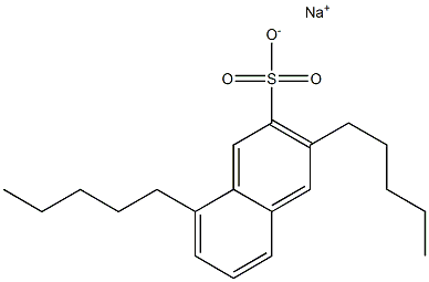 3,8-Dipentyl-2-naphthalenesulfonic acid sodium salt 结构式