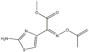 (2-Amino-4-thiazolyl)[(Z)-(isopropenyloxy)imino]acetic acid methyl ester 结构式