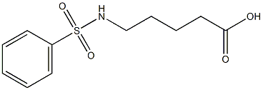5-(Phenylsulfonylamino)valeric acid 结构式
