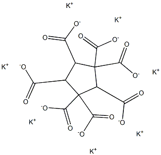 1,1,2,3,3,4,5-Cyclopentaneheptacarboxylic acid heptapotassium salt 结构式