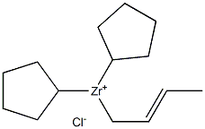 2-Butenyldicyclopentylzirconium(IV) chloride 结构式