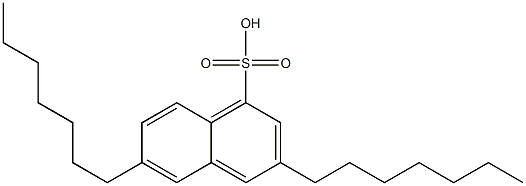 3,6-Diheptyl-1-naphthalenesulfonic acid 结构式