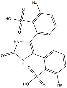 4,5-Bis(3-sodiosulfophenyl)-1H-imidazol-2(3H)-one 结构式