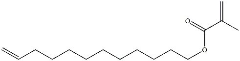 Methacrylic acid (11-dodecenyl) ester 结构式