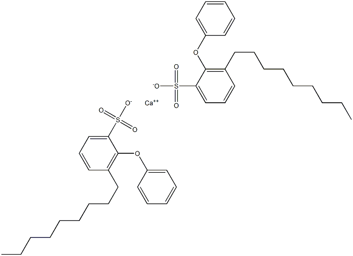Bis(3-nonyl-2-phenoxybenzenesulfonic acid)calcium salt 结构式
