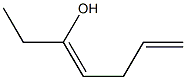 3,6-Heptadien-3-ol 结构式