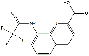 8-(Trifluoroacetylamino)quinoline-2-carboxylic acid 结构式