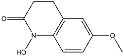 6-Methoxy-1-hydroxy-3,4-dihydroquinolin-2(1H)-one 结构式