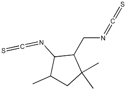 [2-[(Isothiocyanato)methyl]-3,3,5-trimethylcyclopentan-1-yl] isothiocyanate 结构式