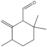 2,2,5-Trimethyl-6-methylenecyclohexane-1-carbaldehyde 结构式