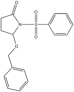 5-(Benzyloxy)-1-[(phenyl)sulfonyl]pyrrolidin-2-one 结构式