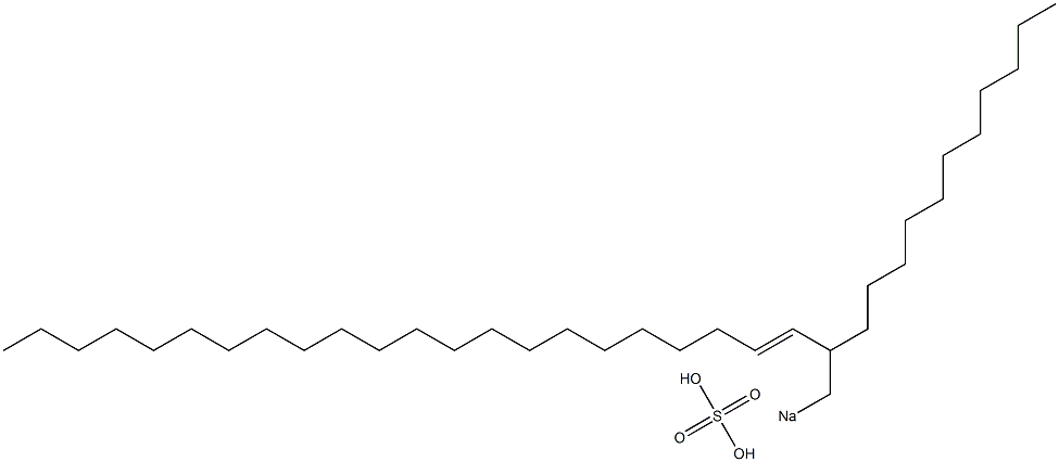 Sulfuric acid 2-undecyl-3-tetracosenyl=sodium ester salt 结构式