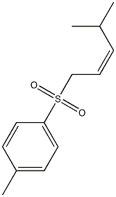 (Z)-4-Methyl-2-pentenyl 4-methylphenyl sulfone 结构式