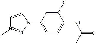 1-(4-Acetylamino-3-chlorophenyl)-3-methyl-1H-1,2,3-triazol-3-ium 结构式