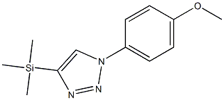 1-(4-Methoxyphenyl)-4-(trimethylsilyl)-1H-1,2,3-triazole 结构式