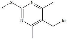 4,6-Dimethyl-5-(bromomethyl)-2-(methylthio)pyrimidine 结构式