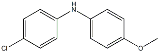 (4-Methoxyphenyl)(4-chlorophenyl)amine 结构式