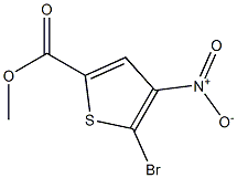 4-Nitro-5-bromothiophene-2-carboxylic acid methyl ester 结构式