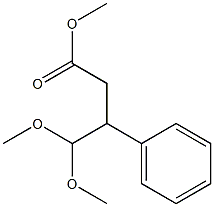 4,4-Dimethoxy-3-phenylbutyric acid methyl ester 结构式