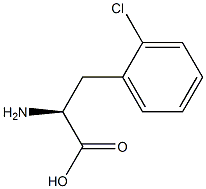 (S)-3-(2-Chlorophenyl)-2-aminopropanoic acid 结构式