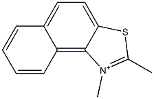 1,2-Dimethylnaphtho[1,2-d]thiazol-1-ium 结构式