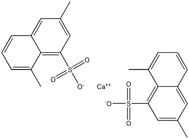 Bis(3,8-dimethyl-1-naphthalenesulfonic acid)calcium salt 结构式