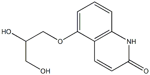 5-(2,3-Dihydroxypropoxy)quinolin-2(1H)-one 结构式