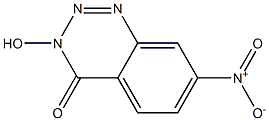 7-Nitro-3-hydroxy-1,2,3-benzotriazin-4(3H)-one 结构式