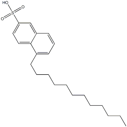 5-Dodecyl-2-naphthalenesulfonic acid 结构式