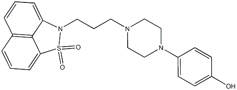 2-[3-[4-(4-Hydroxyphenyl)-1-piperazinyl]propyl]-2H-naphth[1,8-cd]isothiazole 1,1-dioxide 结构式