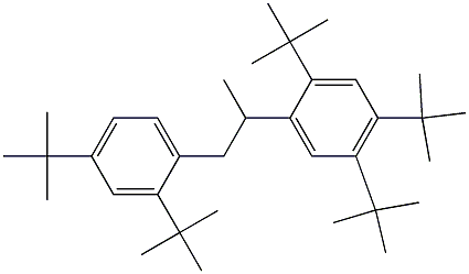 2-(2,4,5-Tri-tert-butylphenyl)-1-(2,4-di-tert-butylphenyl)propane 结构式