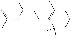 4-(2,6,6-Trimethyl-1-cyclohexenyl)-2-butanol acetate 结构式