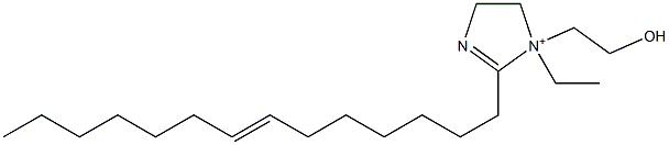 1-Ethyl-1-(2-hydroxyethyl)-2-(7-tetradecenyl)-2-imidazoline-1-ium 结构式