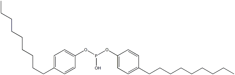 Phosphorous acid hydrogen bis(4-nonylphenyl) ester 结构式