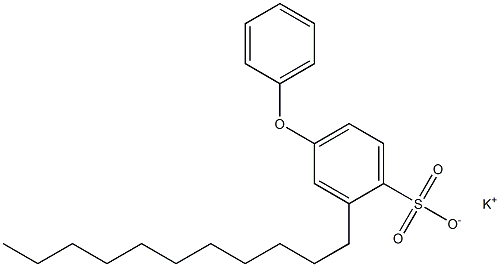 4-Phenoxy-2-undecylbenzenesulfonic acid potassium salt 结构式