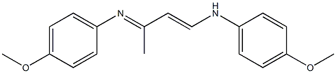 1-(4-Methoxyphenylamino)-3-(4-methoxyphenylimino)-1-butene 结构式