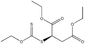 (+)-Dithiocarbonic acid O-ethyl S-[(R)-1,2-di(ethoxycarbonyl)ethyl] ester 结构式