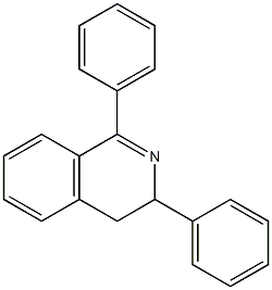 1,3-Diphenyl-3,4-dihydroisoquinoline 结构式