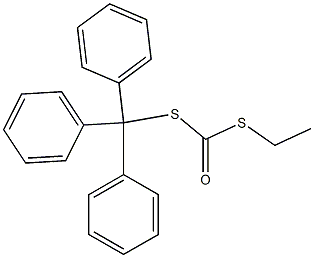 Dithiocarbonic acid S-ethyl S-triphenylmethyl ester 结构式