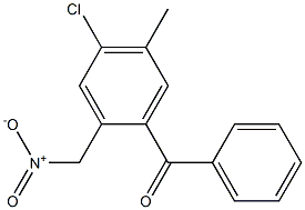 4-Chloro-5-methyl-2-(nitromethyl)benzophenone 结构式