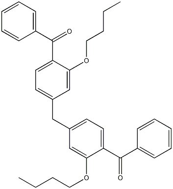 4,4''-Methylenebis(2-butoxybenzophenone) 结构式