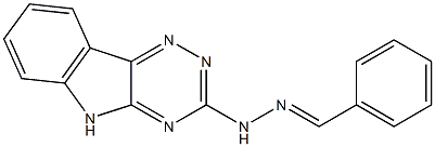 1-(5H-1,2,4-Triazino[5,6-b]indol-3-yl)-2-benzylidenehydrazine 结构式