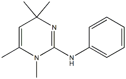 3,6-Dihydro-2-anilino-3,4,6,6-tetramethylpyrimidine 结构式