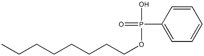 Phenylphosphonic acid hydrogen octyl ester 结构式