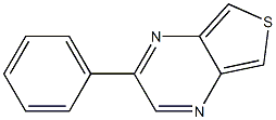 2-Phenylthieno[3,4-b]pyrazine 结构式